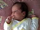 Here is the little sweety, Ekin. Hey babe, don't look at me that way...